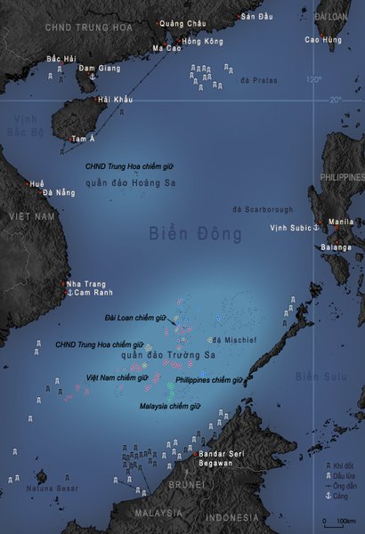 Biển Đông. Nguồn: http://vi.wikipedia.org