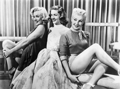 Marilyn Monroe, Lauren Bacall và Betty Grable trong phim "How to Marry a Millionaire". Photo: AFP