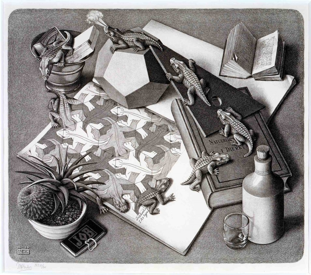 Reptiles by Marius Cornelius Escher, 1943 (Lithograph)