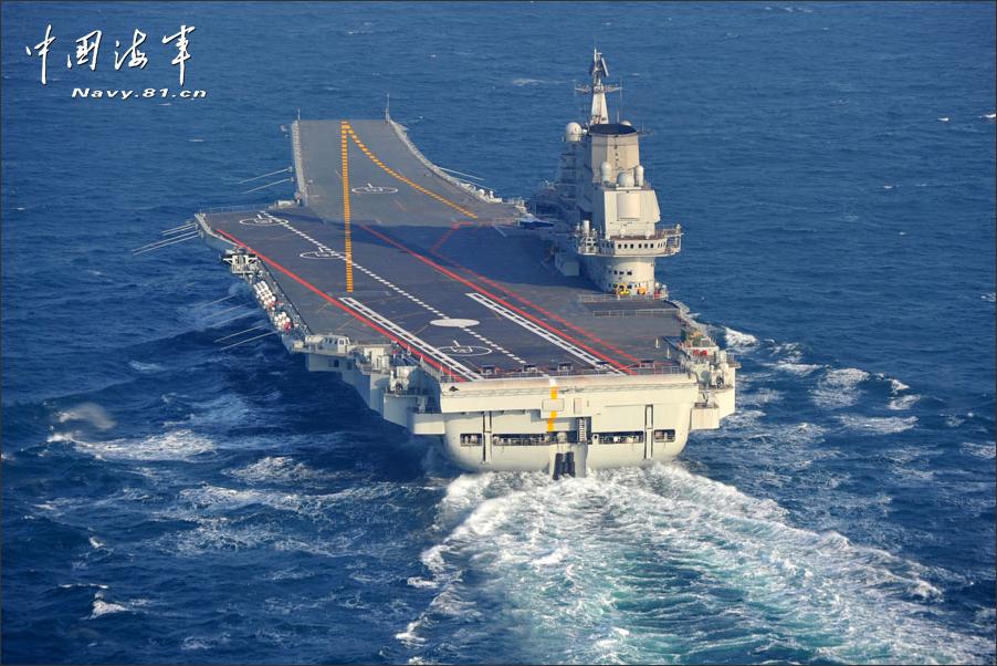Hà không mẫu hạm Liêu Ninh. Nguồn: chinesedefence.com