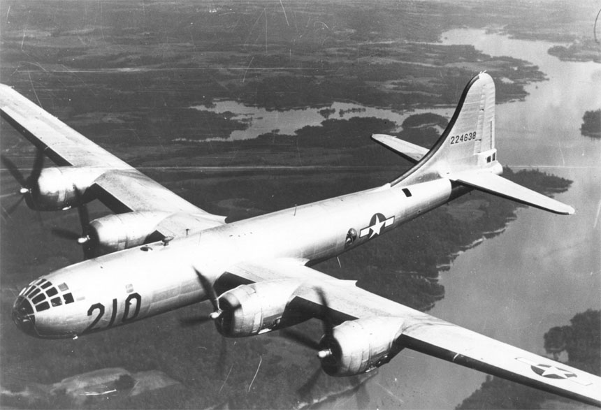 Máy bay thả bom B29. Nguồn: Wikipedia.org 