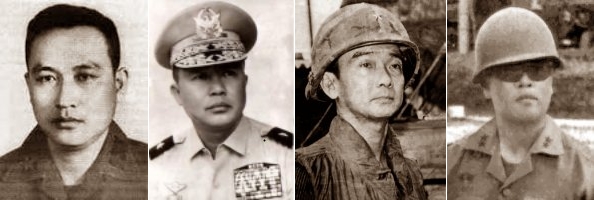 Bốn vị tướng trong những sỹ quan VNCH đã hy sinh cuối tháng 4, 1975: Lê Nguyên Vỹ, Trần Văn Hai, Lê Vưn Hưng và Nguyễn Khoa Nam. Nguồn: OntheNet