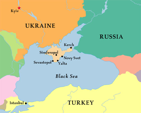 Ukraine và lân bang. Nguồn: Onthenet