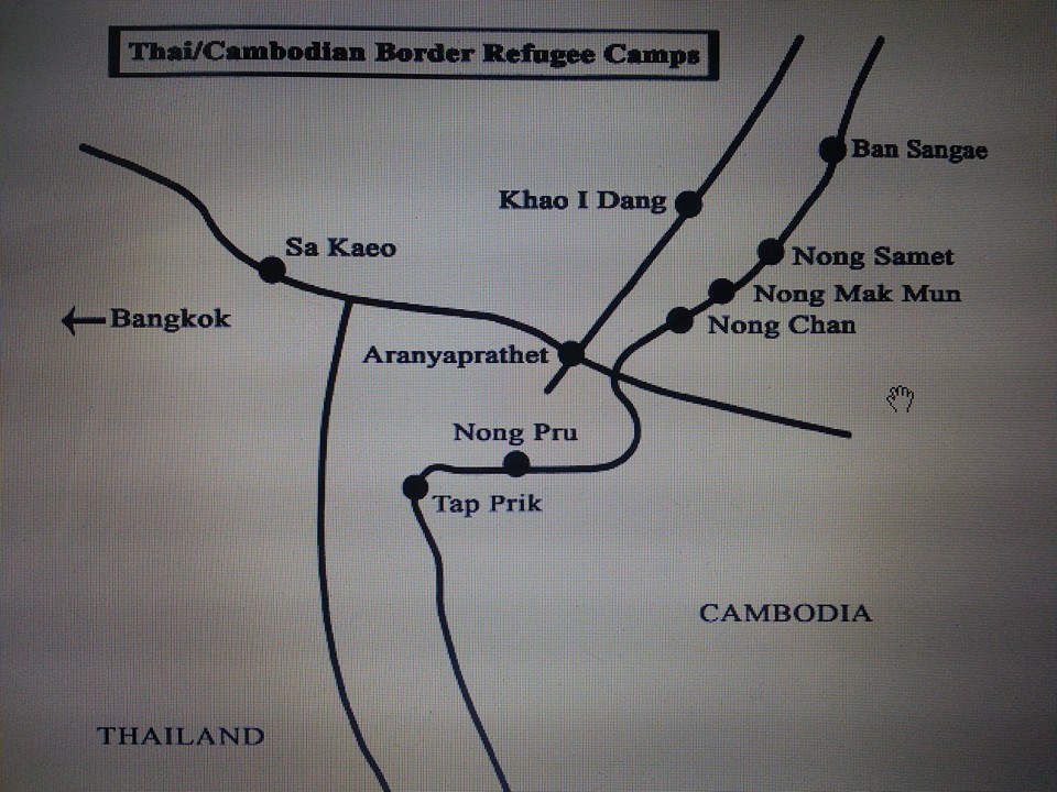 Bả đồ trại ti nạn coojngsar tại Thái Lan. Nguồn: Facebook.