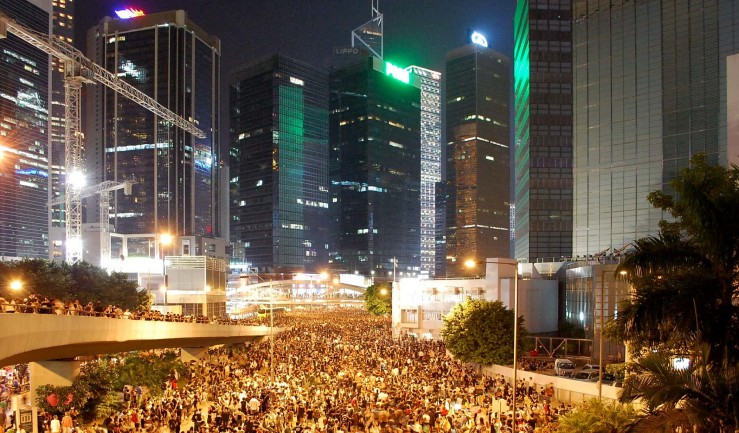 Biểu tình ở Hong Kong. Nguồn: .foreignpolicyjournal.com
