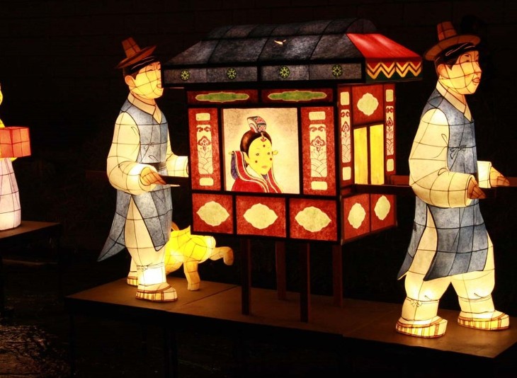 Hội đèn lồng Hanji ở Đại hàn Dân Quốc. Nguồn:  www.goexploreasia.com