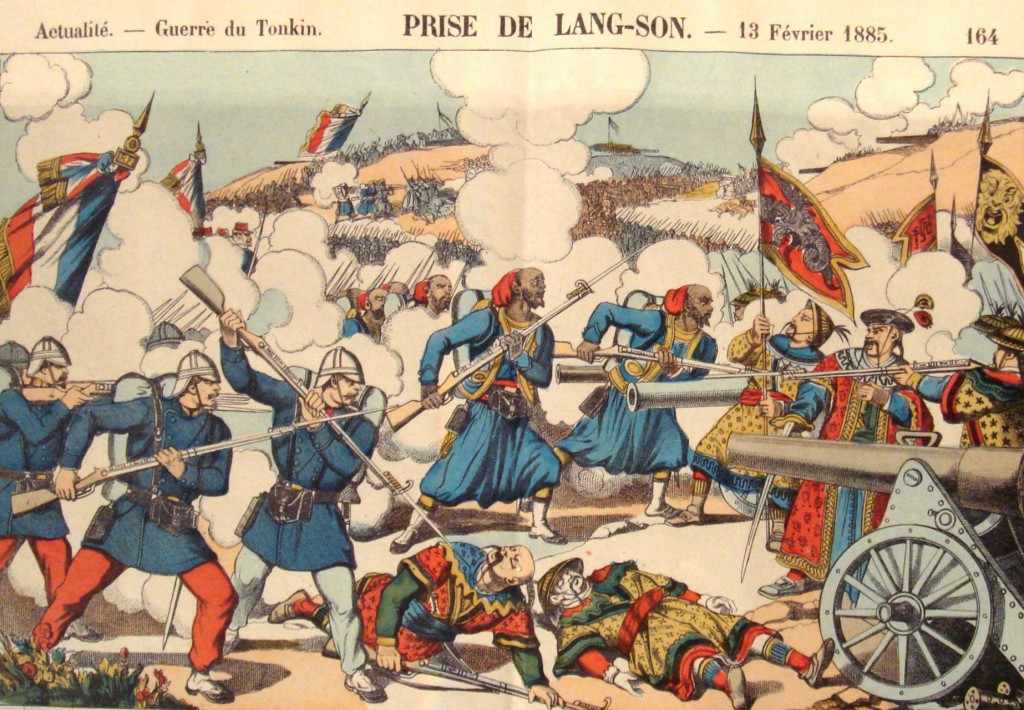 Chiếm Lạng Sơn, 13 tháng Hai, 1885. Chiến tranh Pháp-Thanh. Nguồn: Wikipedia.org