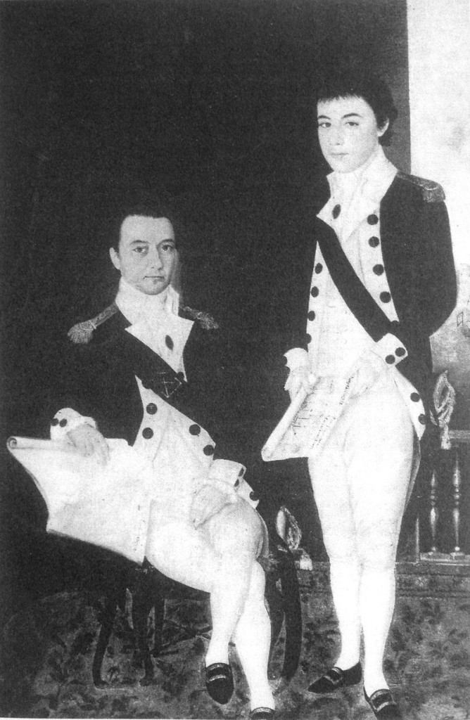 ean-Marie Dayot (left) and his brother Félix Dayot (right). By Unknown - Early 19th century French painting. Reproduction in Mantienne "Monseigneur Pigneau de Behaine", Public Domain, https://commons.wikimedia.org/w/index.php?curid=4951877