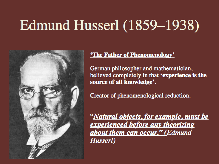 Edmund Husserl, triết gia trường phsi Hiện tượng học, ưa Nhận thức luận, Toán học