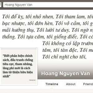 Trang Facebook Hoang Nguyen Van