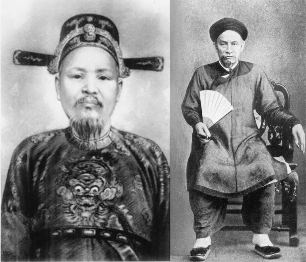 Hai phụ chính đại thần nhà Nguyễn: (trái) Tôn Thất Thuyết; (phải) Nguyễn Văn Tường. Nguồn: OntheNet 